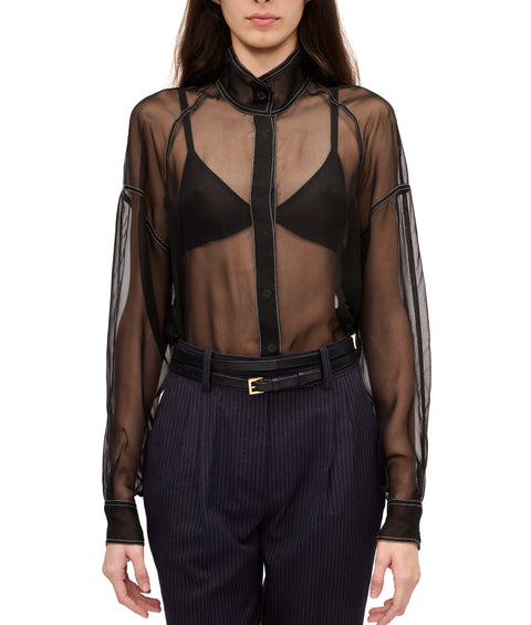 Anna Silk Organza Blouse