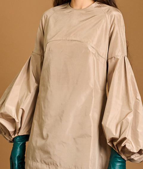 Balloon Silk Taffeta Blouse