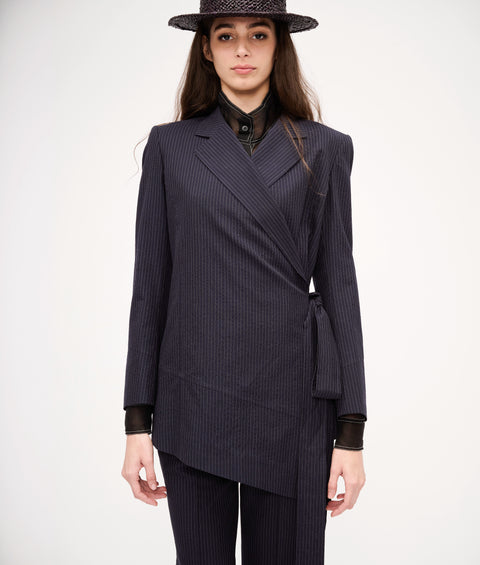 Elsa Cotton Crossed Blazer