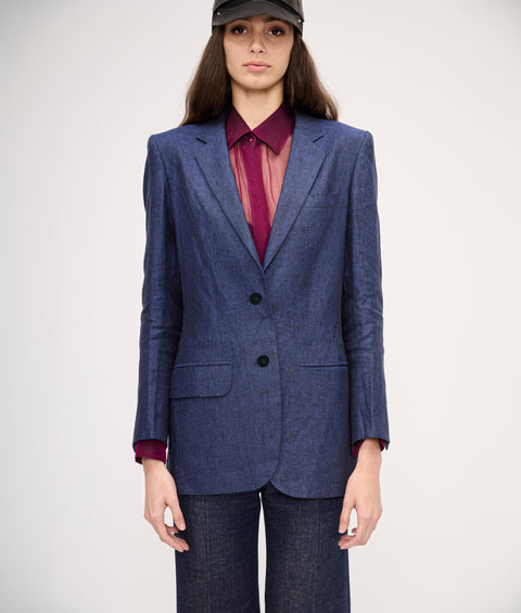 Varon Linen Double Breasted Blazer